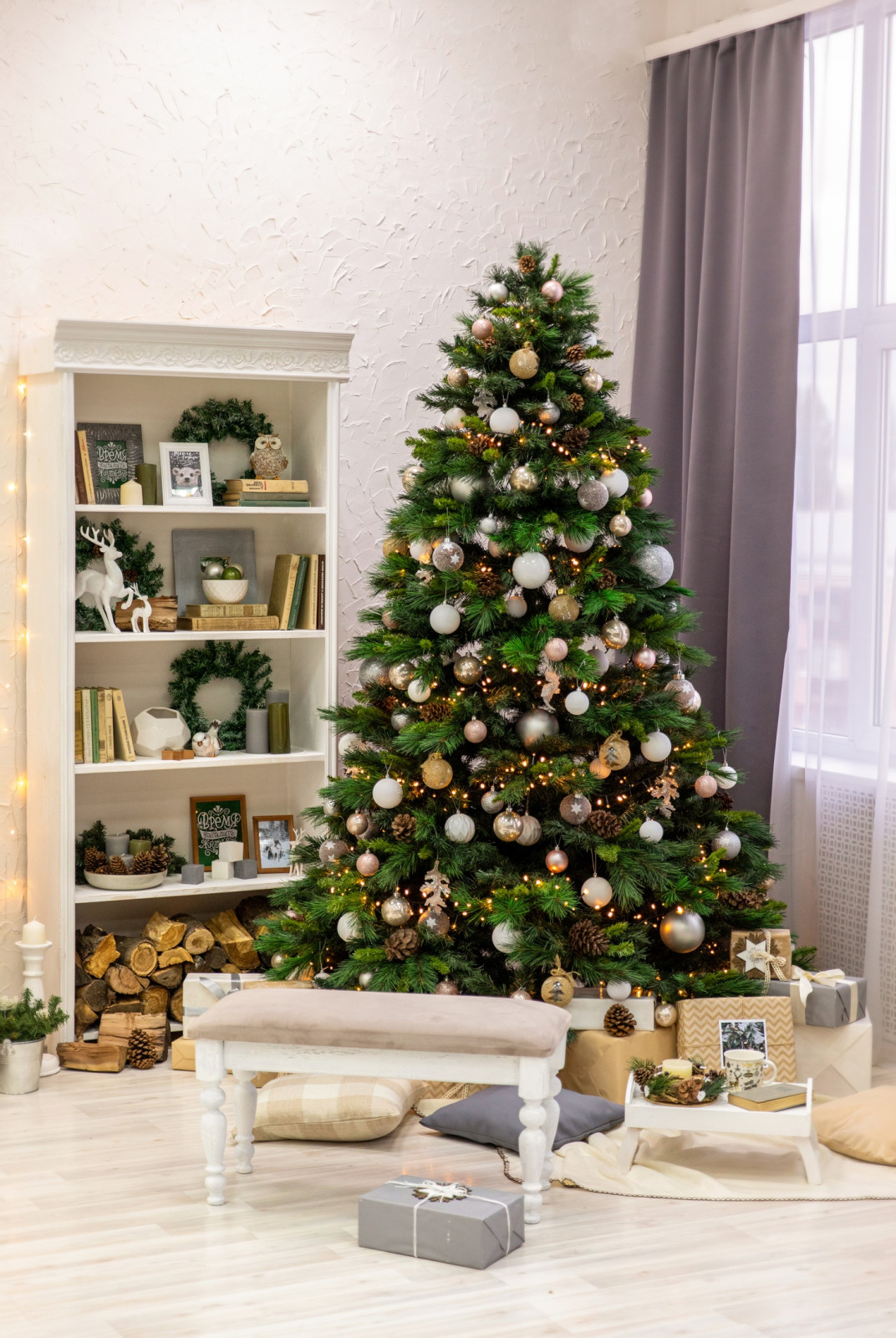 Новогодний декор фотостудии