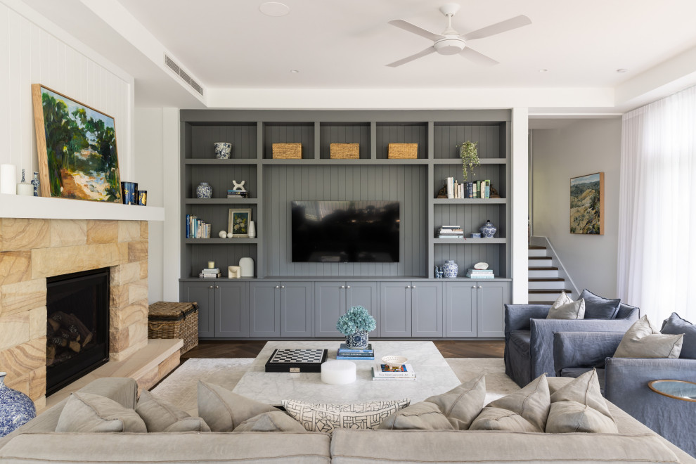 Freshwater Residence - Beach Style - Living Room - Sydney - by Stritt ...