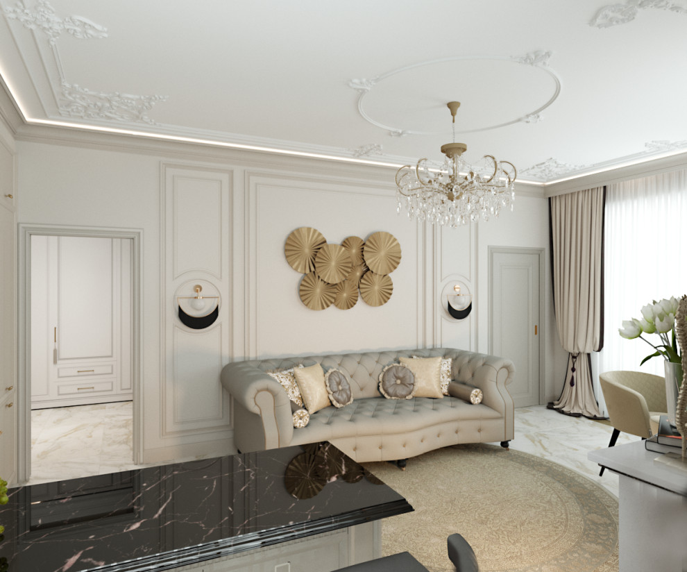 Однокомнатная квартира с объединенной кухней-гостиной г. Москва