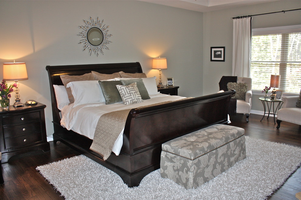 Inspiration for a transitional bedroom in Charlotte.