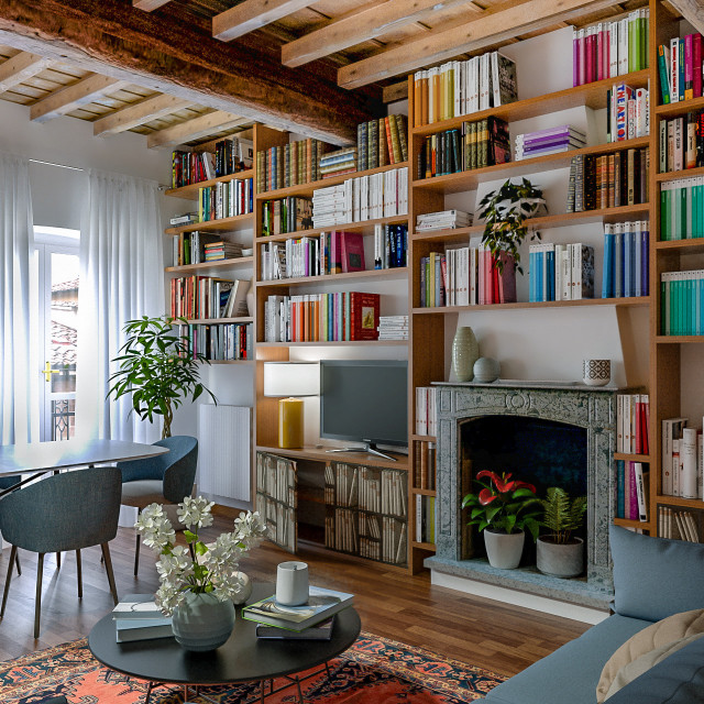 Antico e moderno nel cuore della citt&agrave; - Progetto in corso contemporary-living-room