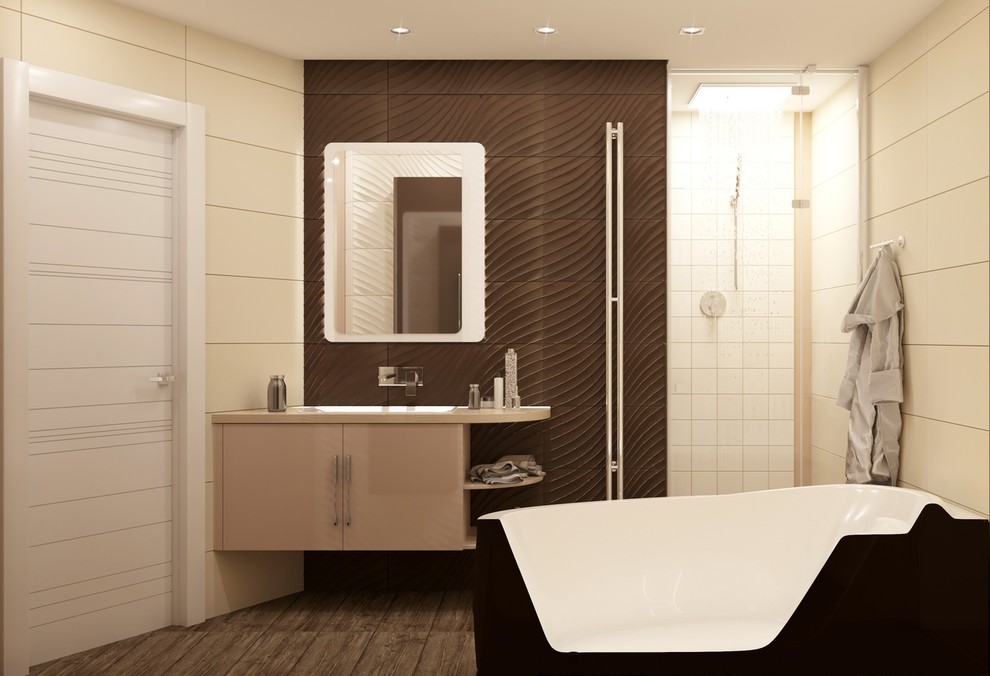 Дизайн - проект 3к. кв. 75 м2 для молодой пары в ЖК Крылья