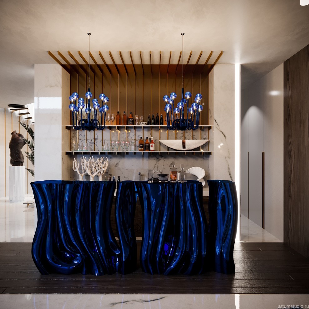 Концепт-проект интерьера клубного дома ( разработано совместно со студией Артум)