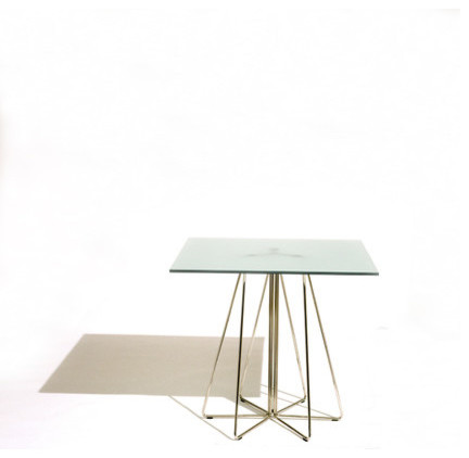 Vignelli Associates PaperClip  Medium Square Caf Table