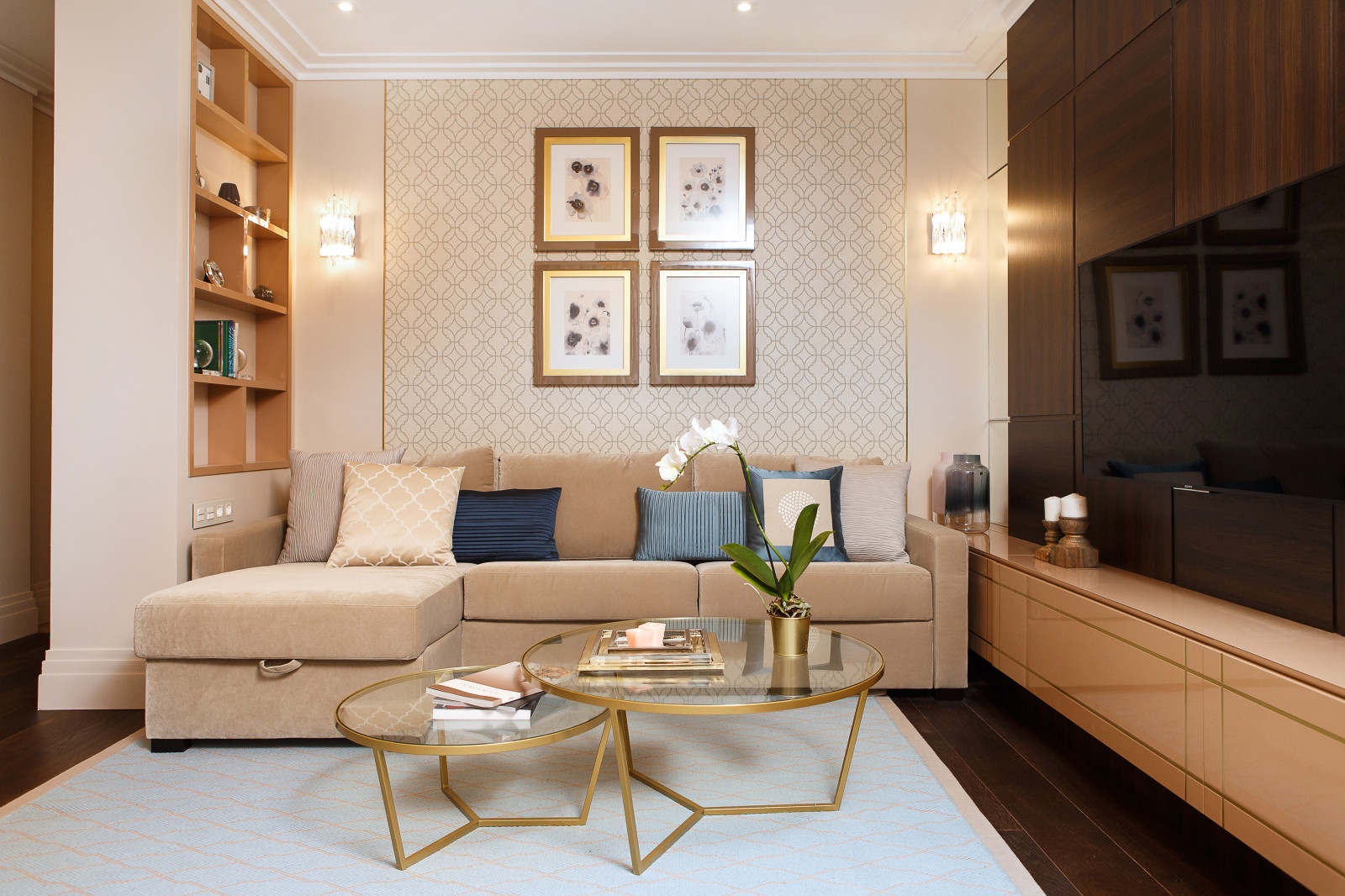 Реализация проекта "Пудровый интерьер"