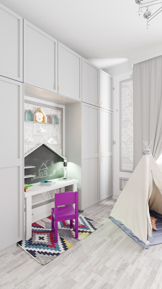 Дизайн интерьера и визуализация детской комнаты.