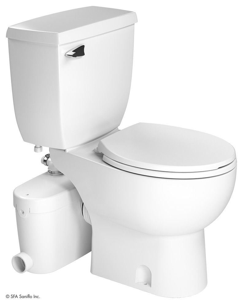 Saniflo Saniaccess 3 Round Toilet Kit Contemporary Toilets by