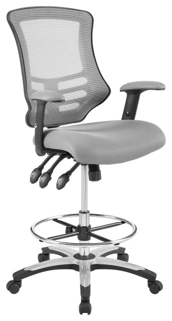 Calibrate Mesh Drafting Chair, Gray