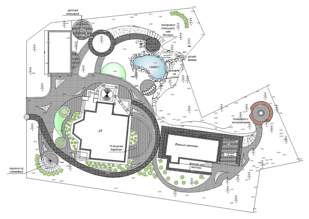 План благоустройства участка п. Рощино