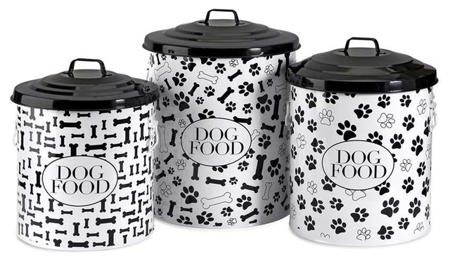 Dog Food Storage Canisters, Set of 3