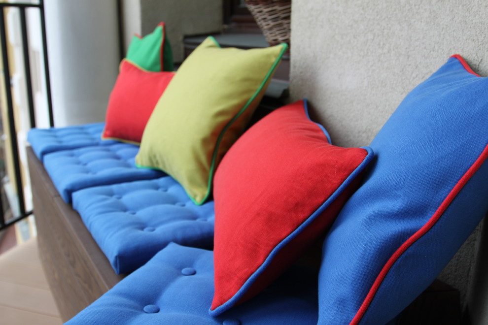 Текстиль в яркой квартире ЖК Итальянский Квартал