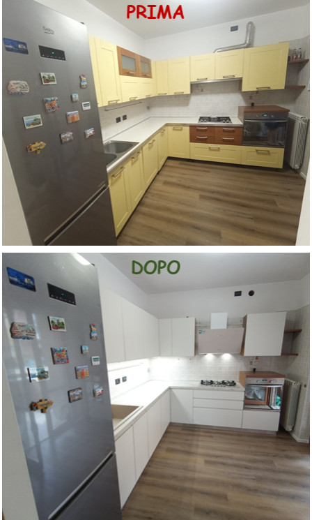 Restyling Cucina sostituzione Ante, Top ed Elettrodomestici