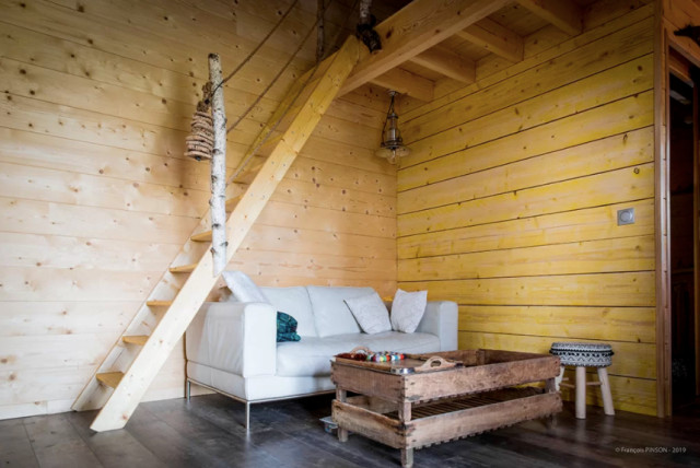 R&Eacute;ALISATION D&rsquo;UNE TINY ESPRIT CABANE landstil-dagligstue