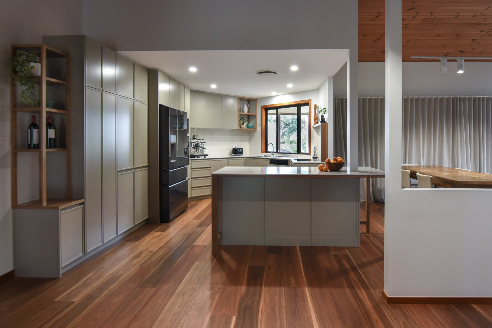 Photo of a midcentury kitchen in Other.