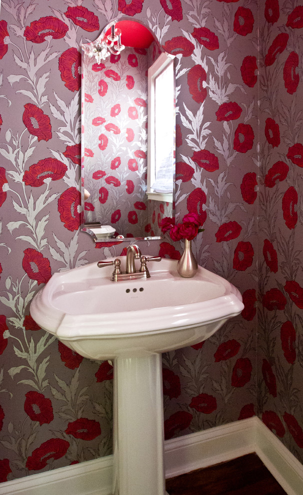 Design ideas for an eclectic powder room in DC Metro.
