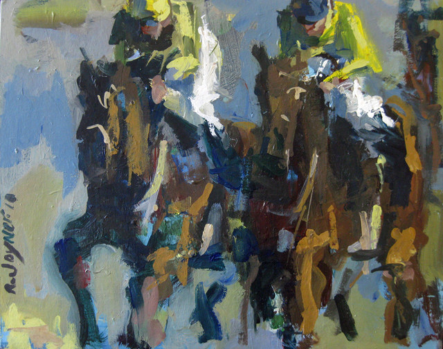 Horse Racing Painting on Canvas