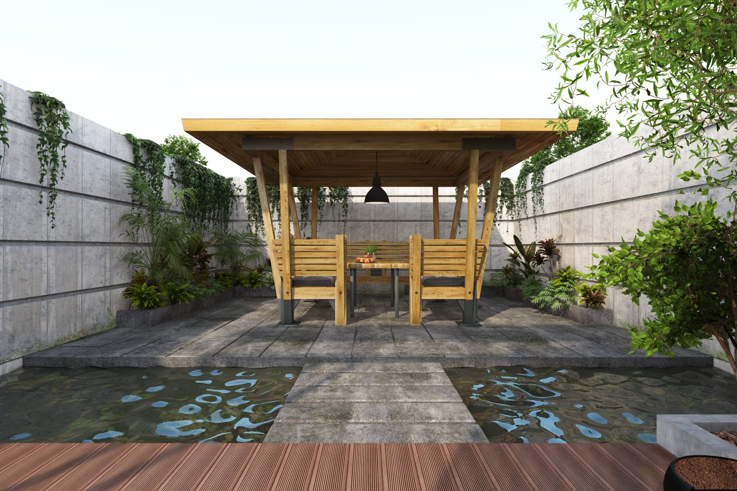 Проект беседки  для загородного дома