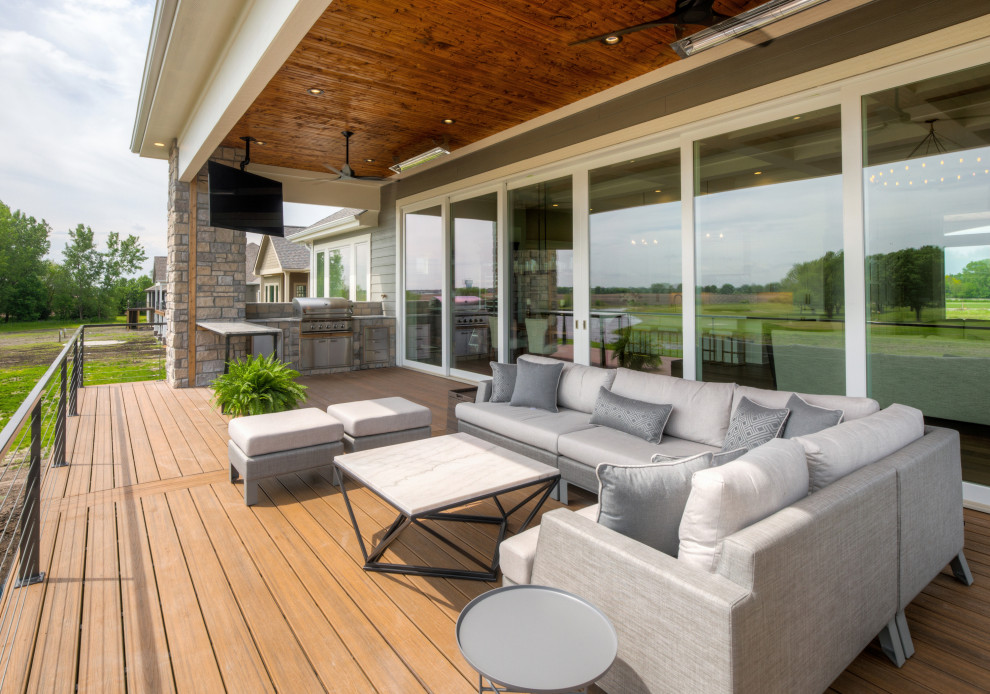 Transitional exterior home photo in Cedar Rapids