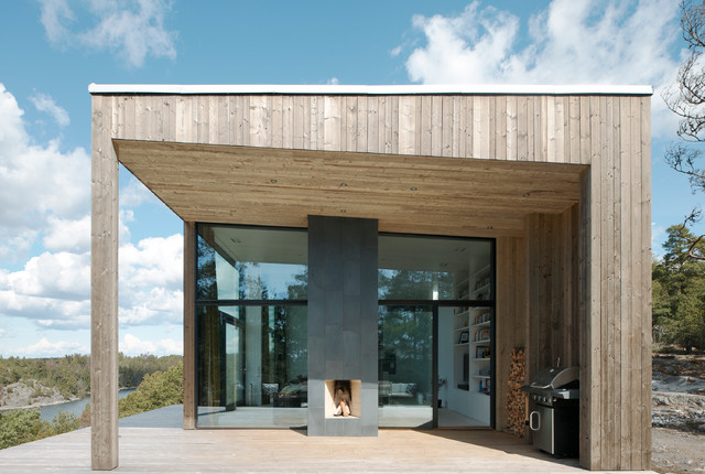 Huset p&aring; Klippan moderne-terrasse