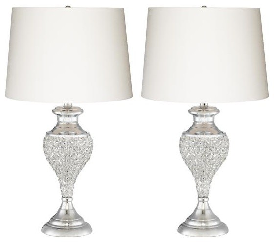 Pacific Coast Lighting Glitz And Glam Table Lamp With Crystals Set Of 2 Traditional Sets By Alcove Houzz Pacific Coast Lighting Glitz And Glam, Glam Crystal Table Lamp