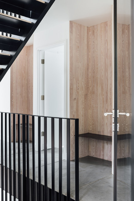 Contemporary Cube Shape Home contemporain-entree