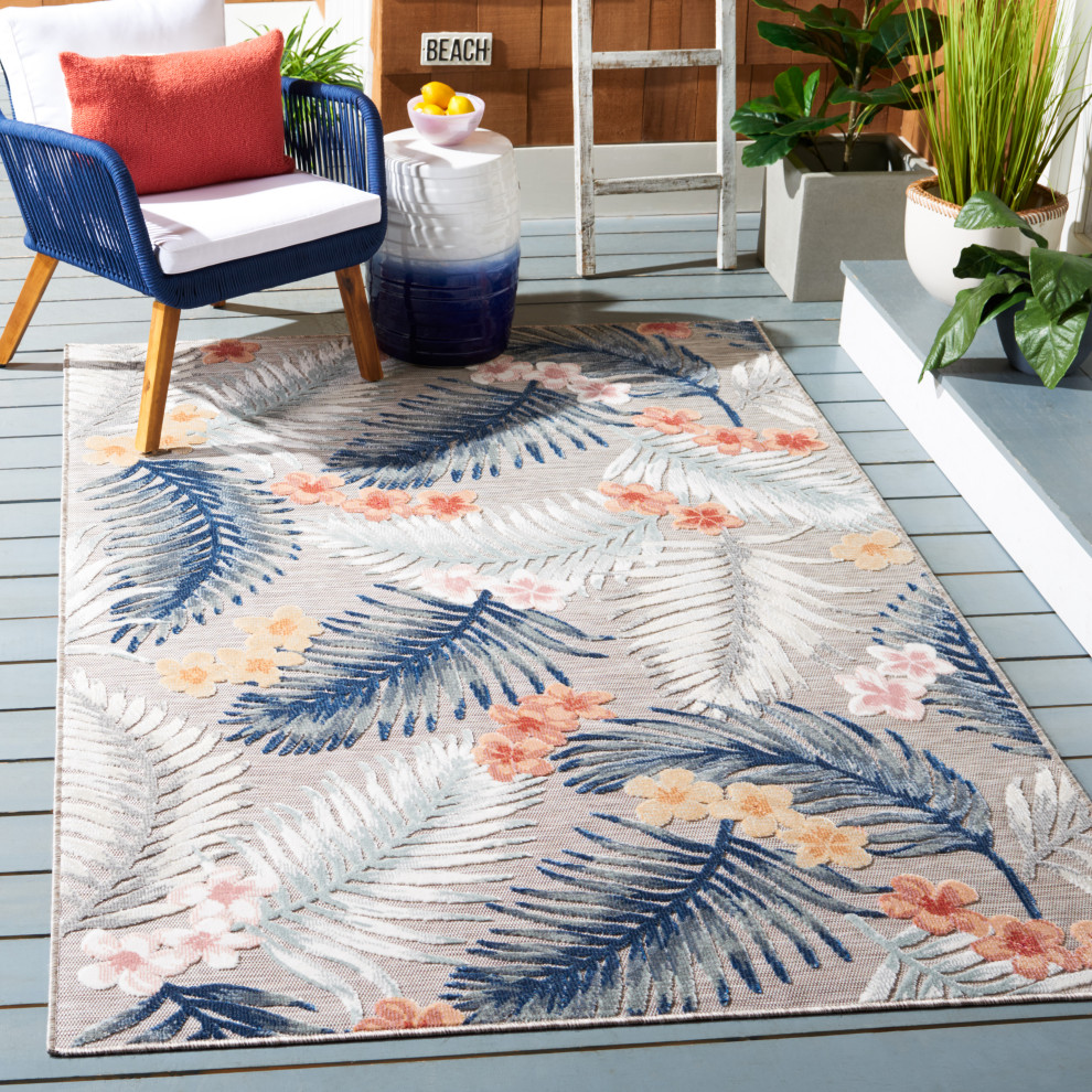 Safavieh Cabana Collection CBN451 Indoor/Outdoor Rug Tropical Outdoor Rugs by Safavieh Houzz