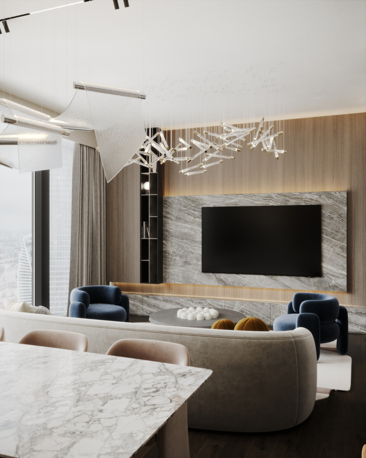 Дизайн интерьера: Квартира ЖК Neva Towers | 110 м2