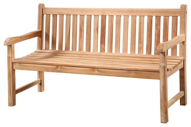59 L Addison Bench Hand Crafted Light Brown Finish Beautiful