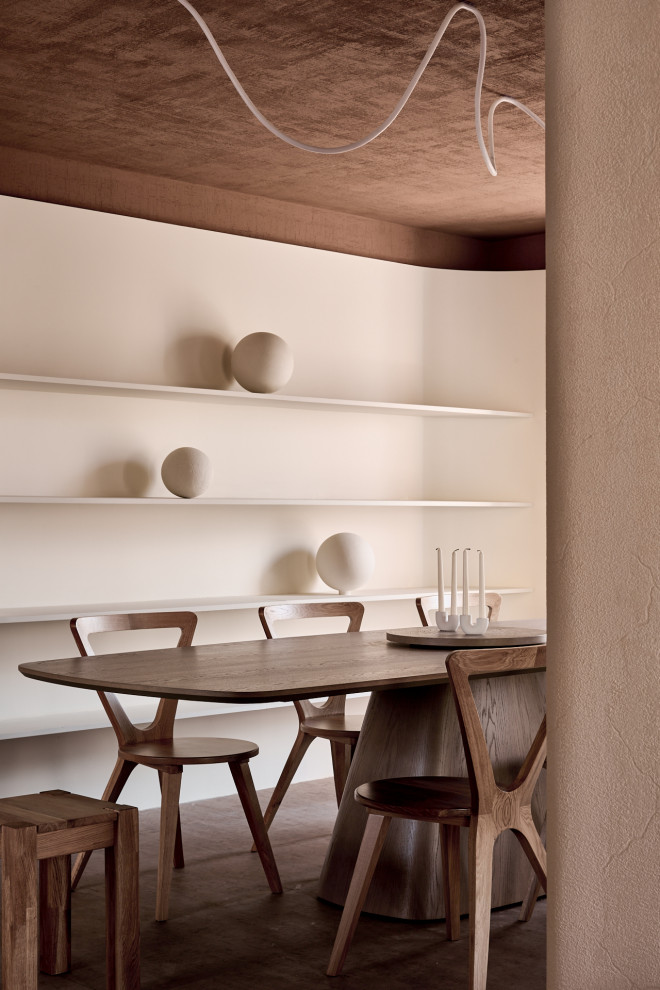 Обнимающая гостиная-столовая