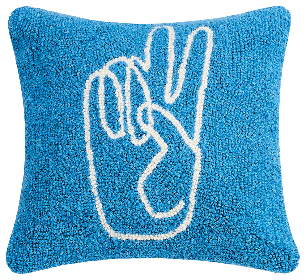 Peace Hand Hook Pillow