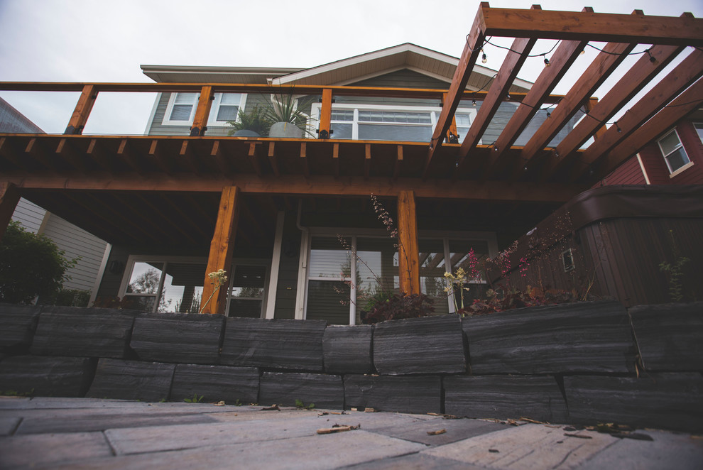 This is an example of a rustic landscaping in Calgary.