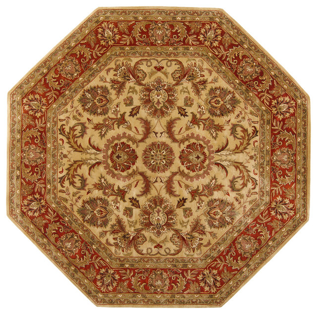 Surya Ancient Treasures Area Rug, 8' Octagon - Traditional - Area Rugs ...