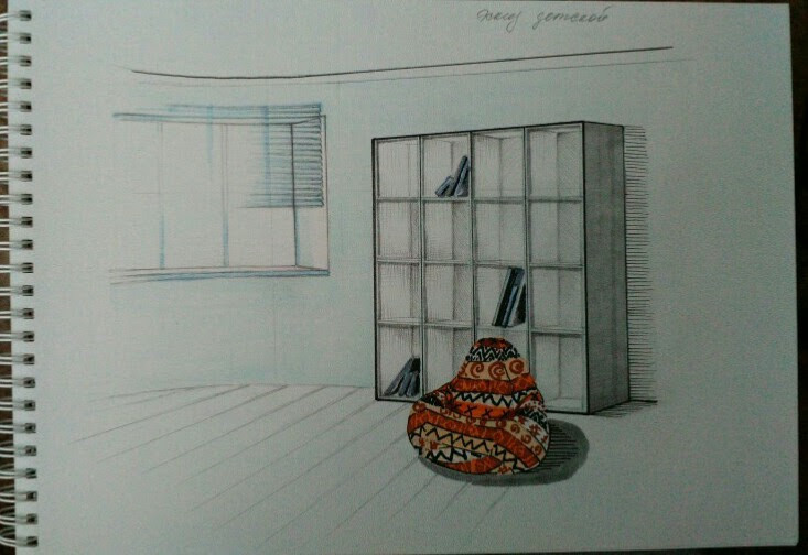 детская, зона для чтения и отдыха