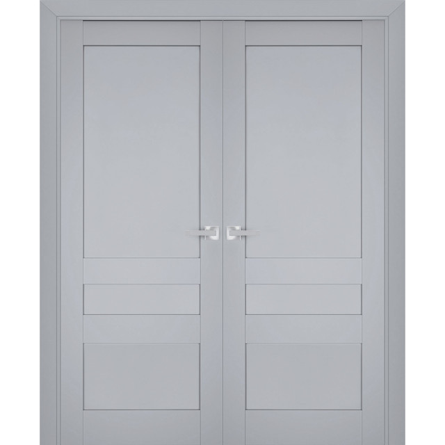 French Double Doors, Veregio 7411 Grey, Hall Bedroom, 36