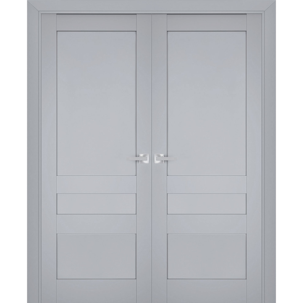 French Double Doors, Veregio 7411 Grey, Hall Bedroom, 36