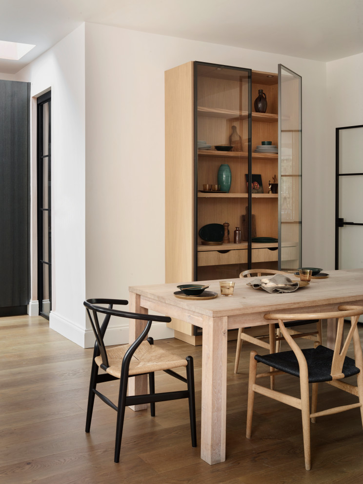 Modern dining room in London.
