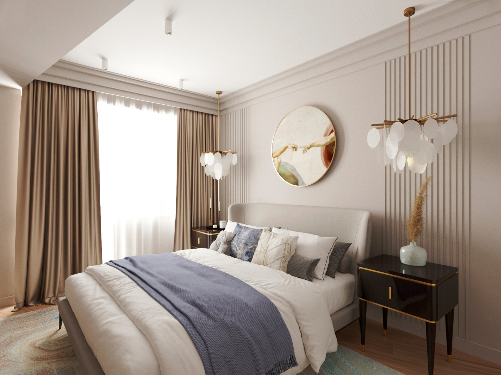 Квартира 100 квадратных метров в г.Кисловодске, Проект спальни