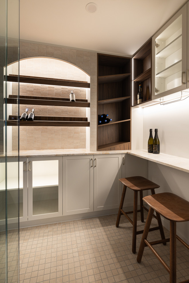 Inspiration for a modern wine cellar in Brisbane.