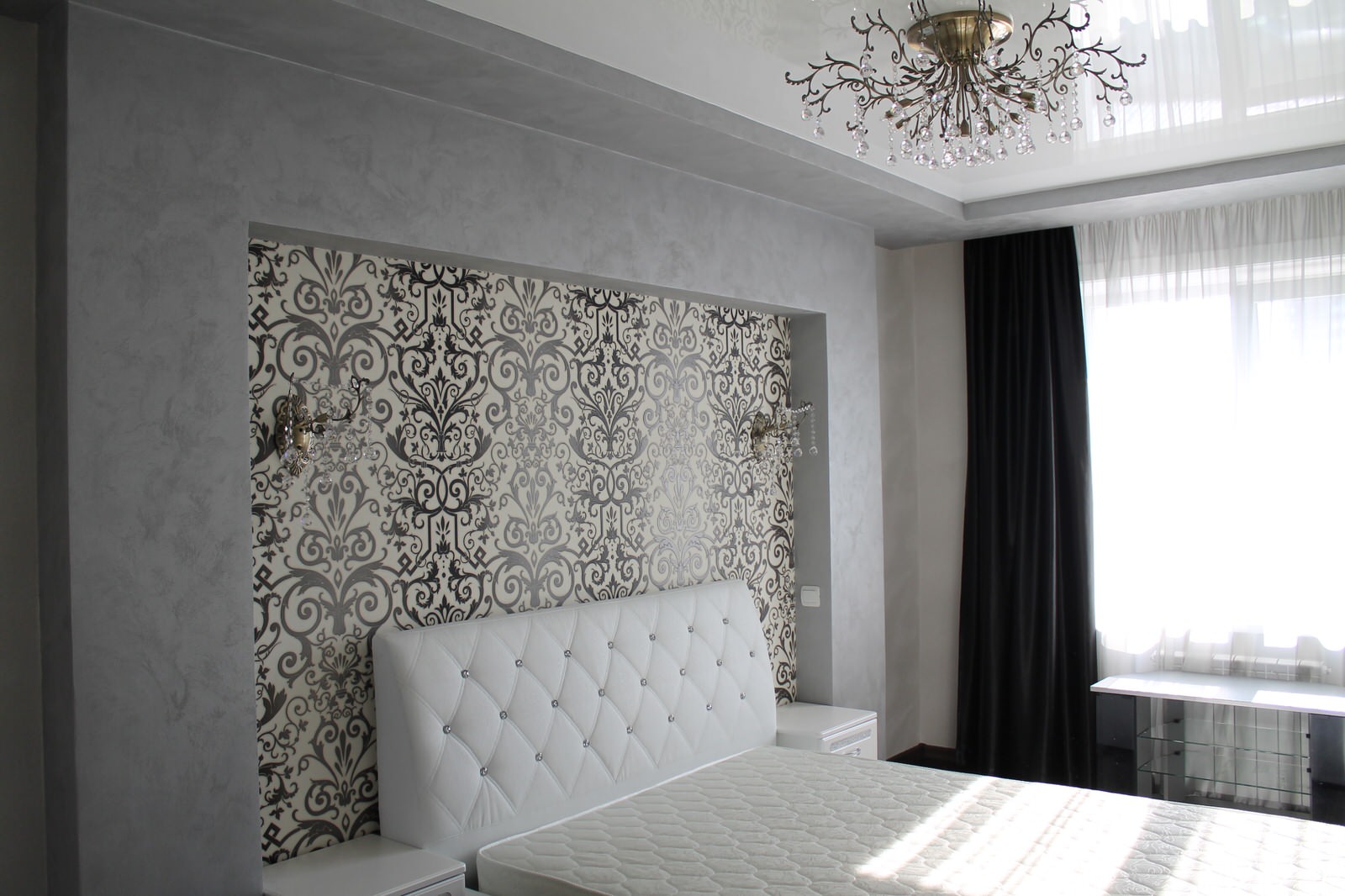 спальня в сером
