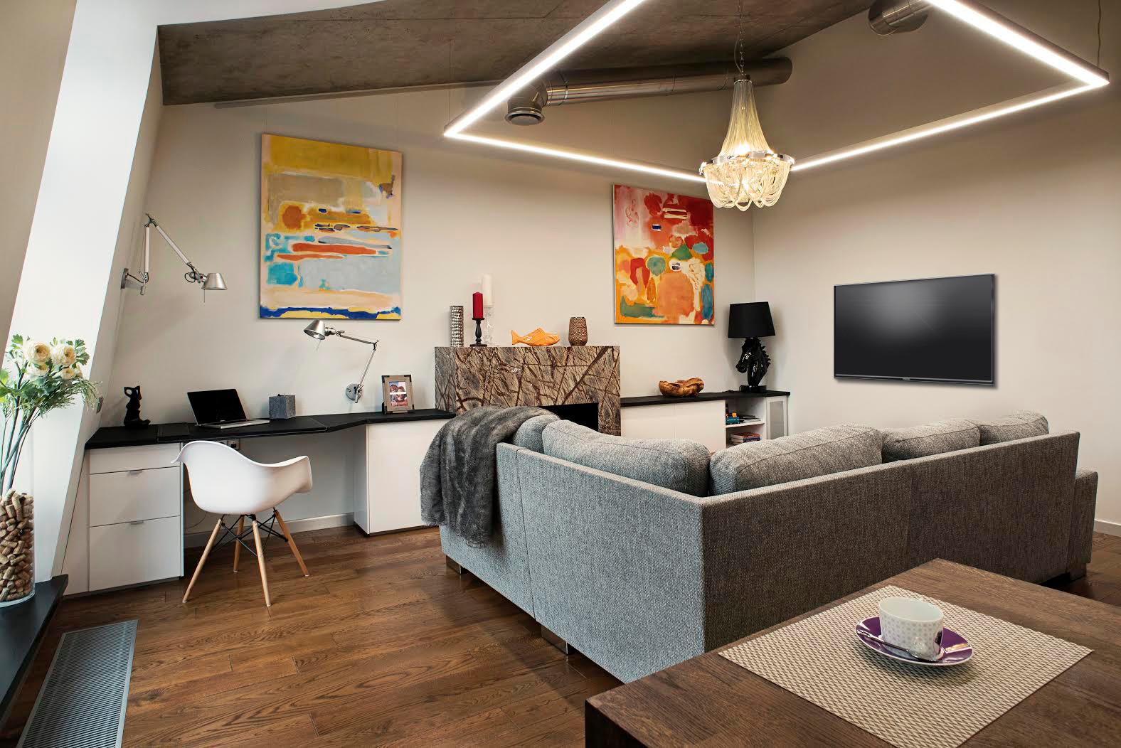 Лофт в мансарде