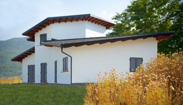 Edificio monofamiliare in Xlam contemporary-exterior