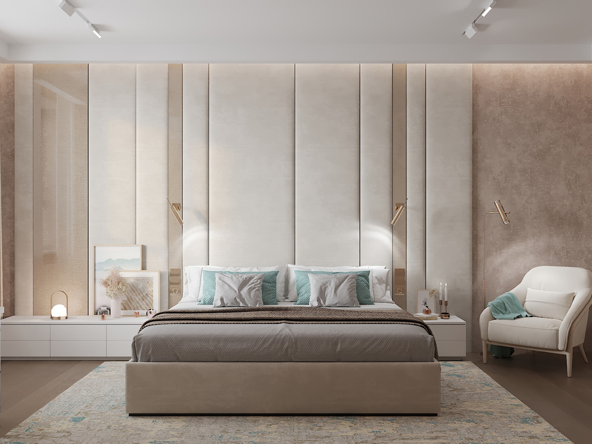 Современный дзен. ЖК Переулок Бульварный. Визуализация.