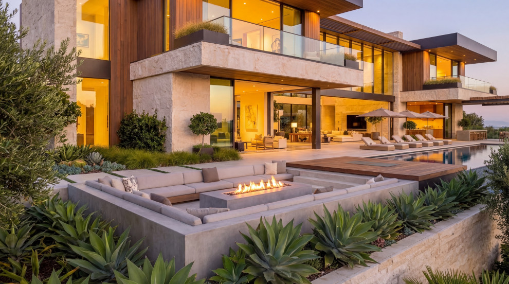 Example of a trendy patio design in San Francisco