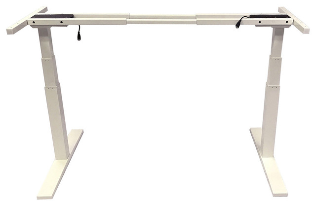 Height Adjustable Sit Standing Heavy Duty Electric Automatic Desk White