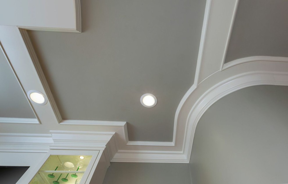 Inspiration for a large transitional kitchen remodel in Cleveland