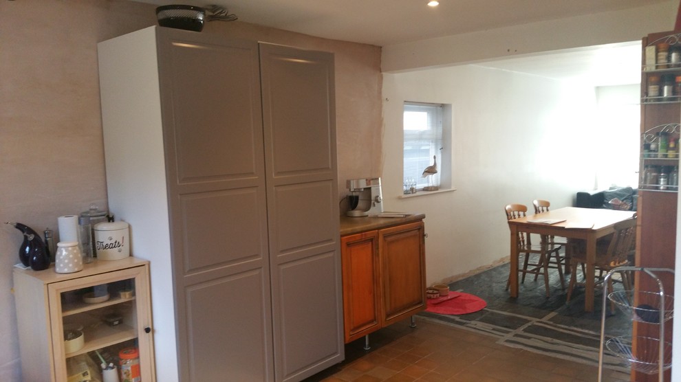 Before- Open plan kitchen and snug transformation