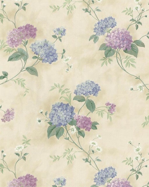 Modern Non-Woven Wallpaper For Accent Wall - Floral Wallpaper 24102, Roll