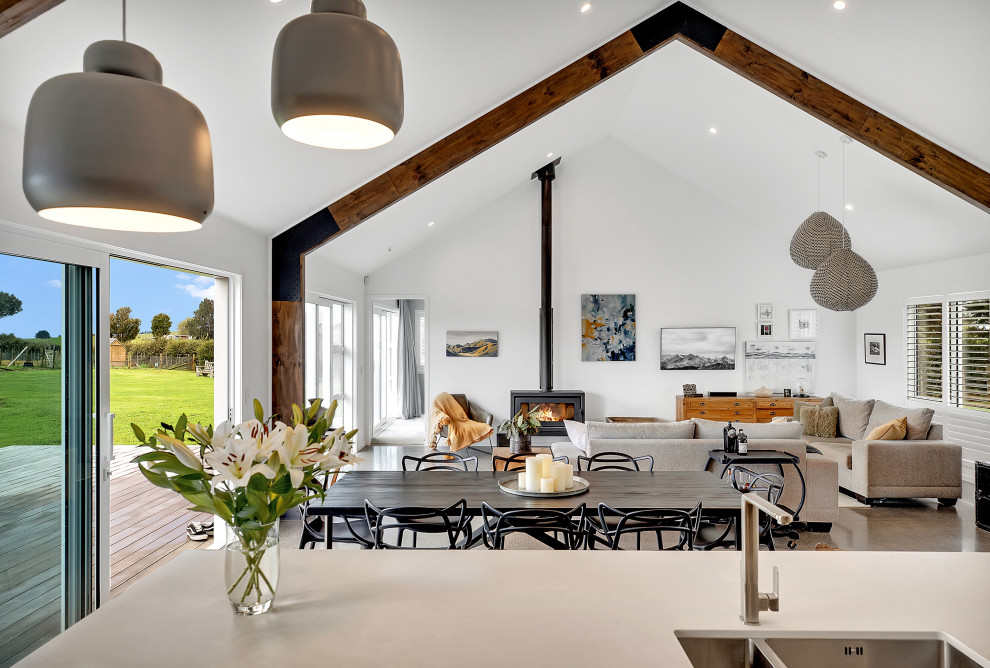 Design ideas for a farmhouse home in Auckland.