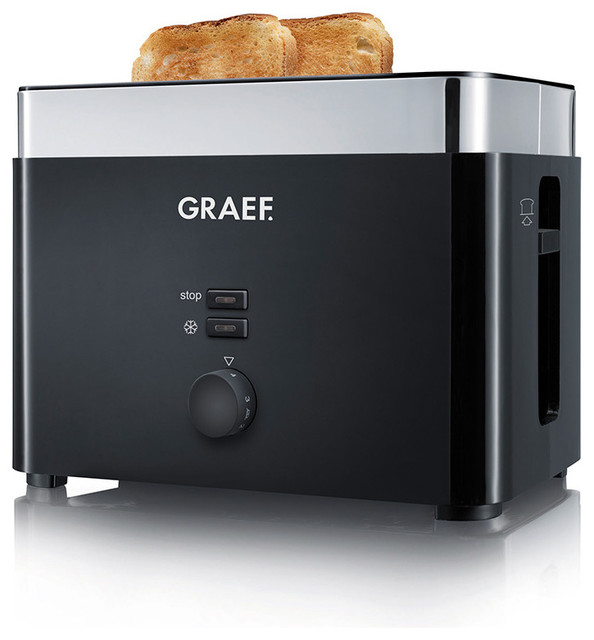 Graef Black Gloss Toaster TO62.UK Contemporary Toasters by Amara