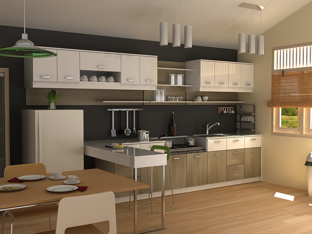 modern small kitchen - modern - other